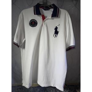 Ralph Lauren The Open Royal Liverpool 2014 Golf Mens Polo Shirt SZ L Big Pony